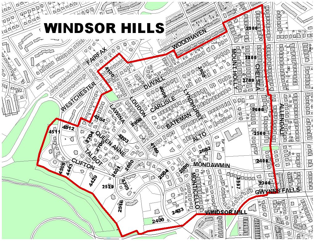 Windsor Hills Map